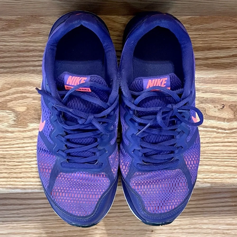 Nike Sneakers Size 9.5 Purple & Pink Running Shoes Sports Women’s - Picture 9 of 11